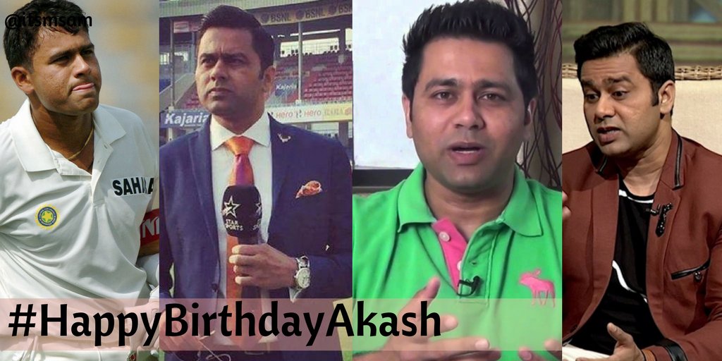 Happy Birthday Aakash Chopra, former cricketer & present commentator. 