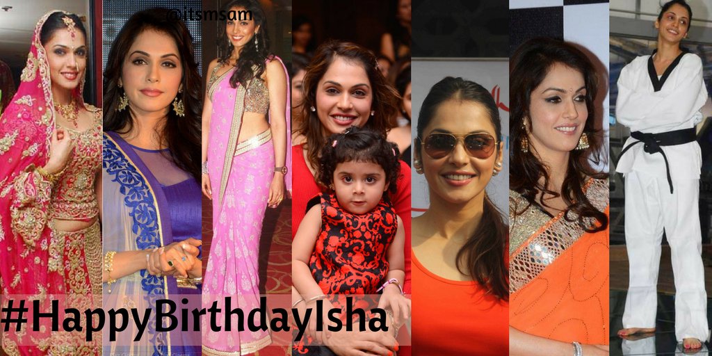 Happy Birthday black-belt in Taekwondo, Isha Koppikar. 
