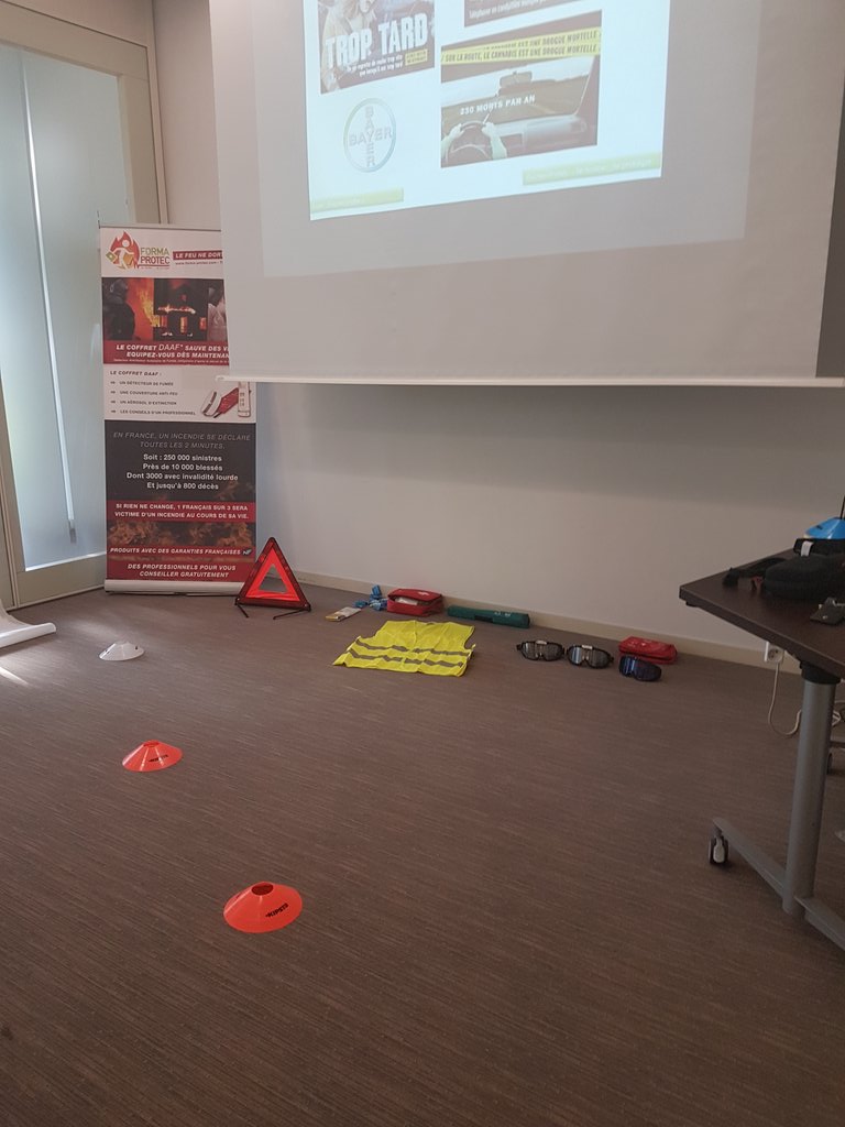 C'est partie pour le safety day, on commence avec les risques routiers ! #formaprotec #formation #securiteroutiere