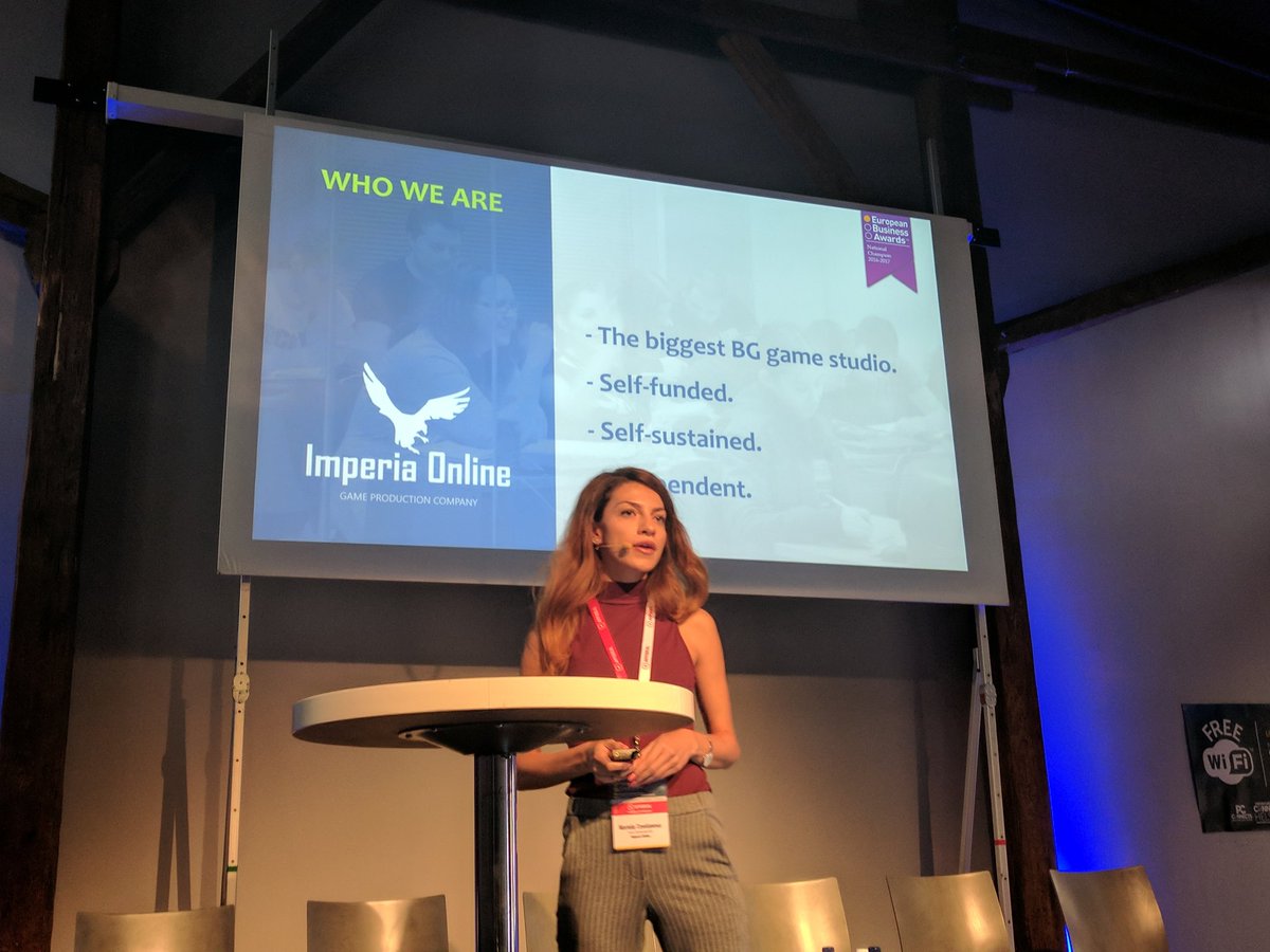 Mariela Tzvetanova from Imperia Online now sharing her insight into the influencer marketing #PCCHelsinki