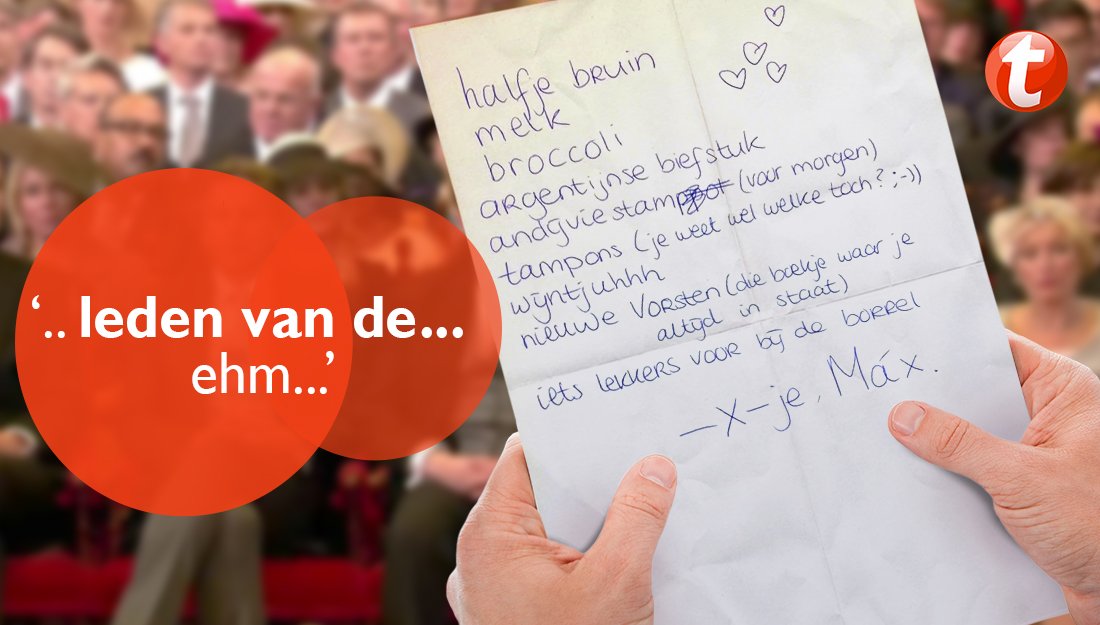 Heb jij dat wel eens? Kom je op je werk ligt je mobiel nog thuis, of je toegangspas... of de troonrede! #prinsjesdag