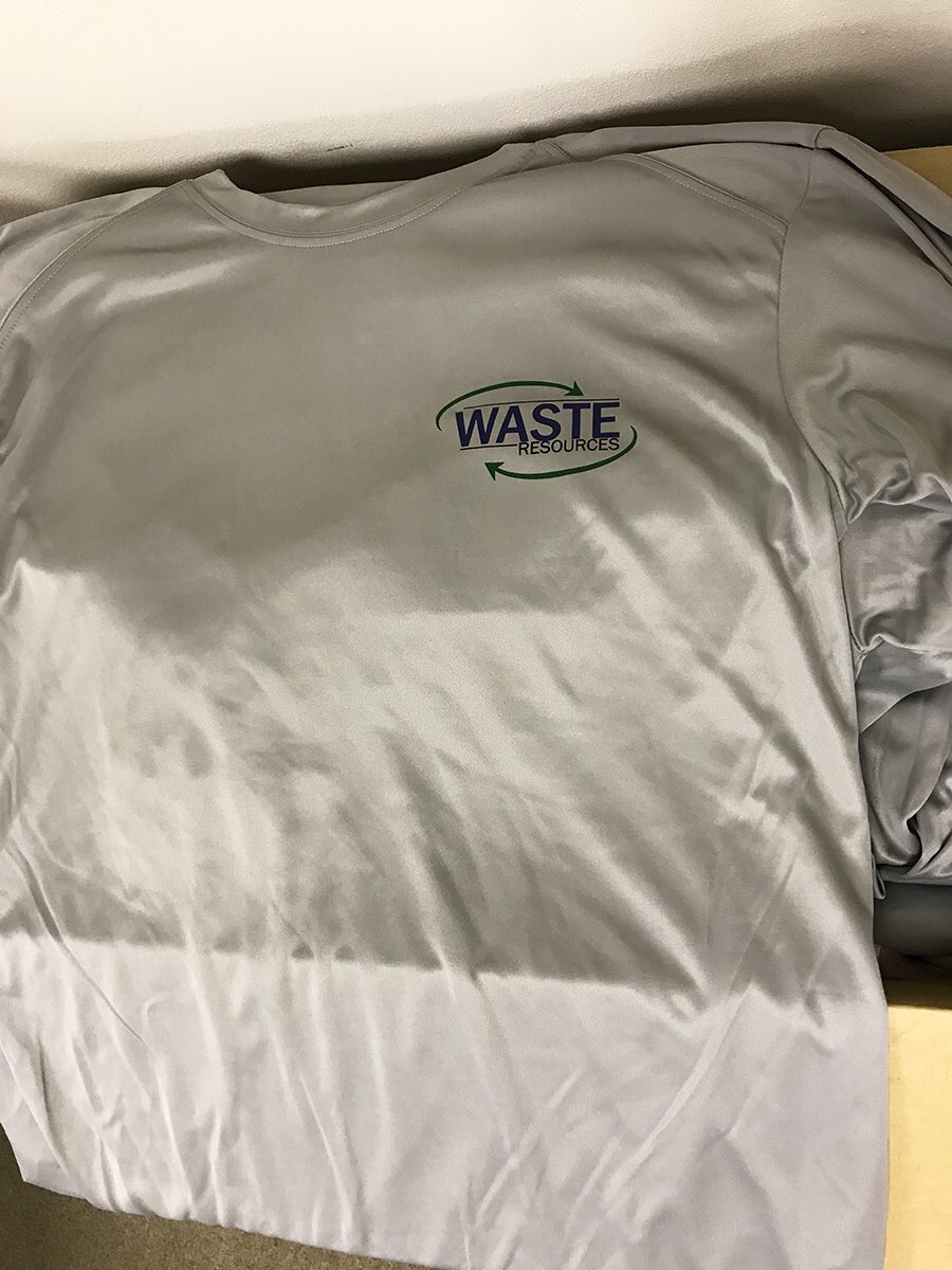 Wasteresource's tweet photo. Picked up our new long sleeve dri-fit shirts for the warehouse today! ♻️♻️♻️

#WasteResources #SharpMarketing #SouthFlorida https://t.co/GGH7r9FKY6