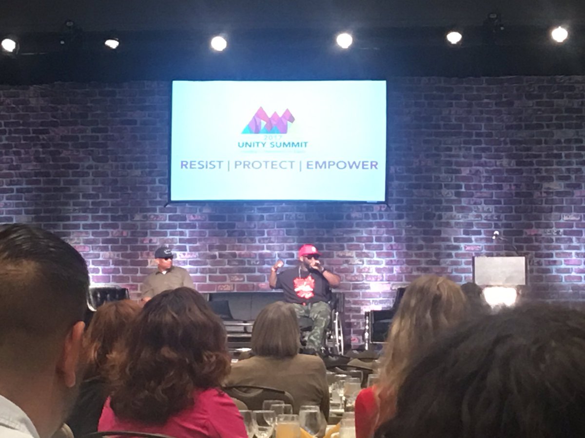 CourtneyR_here's tweet photo. Performing now: @4wheelcity at #unity2017 "Grip. Push" @CHANGEPhil https://t.co/Vx5pYVaFLT