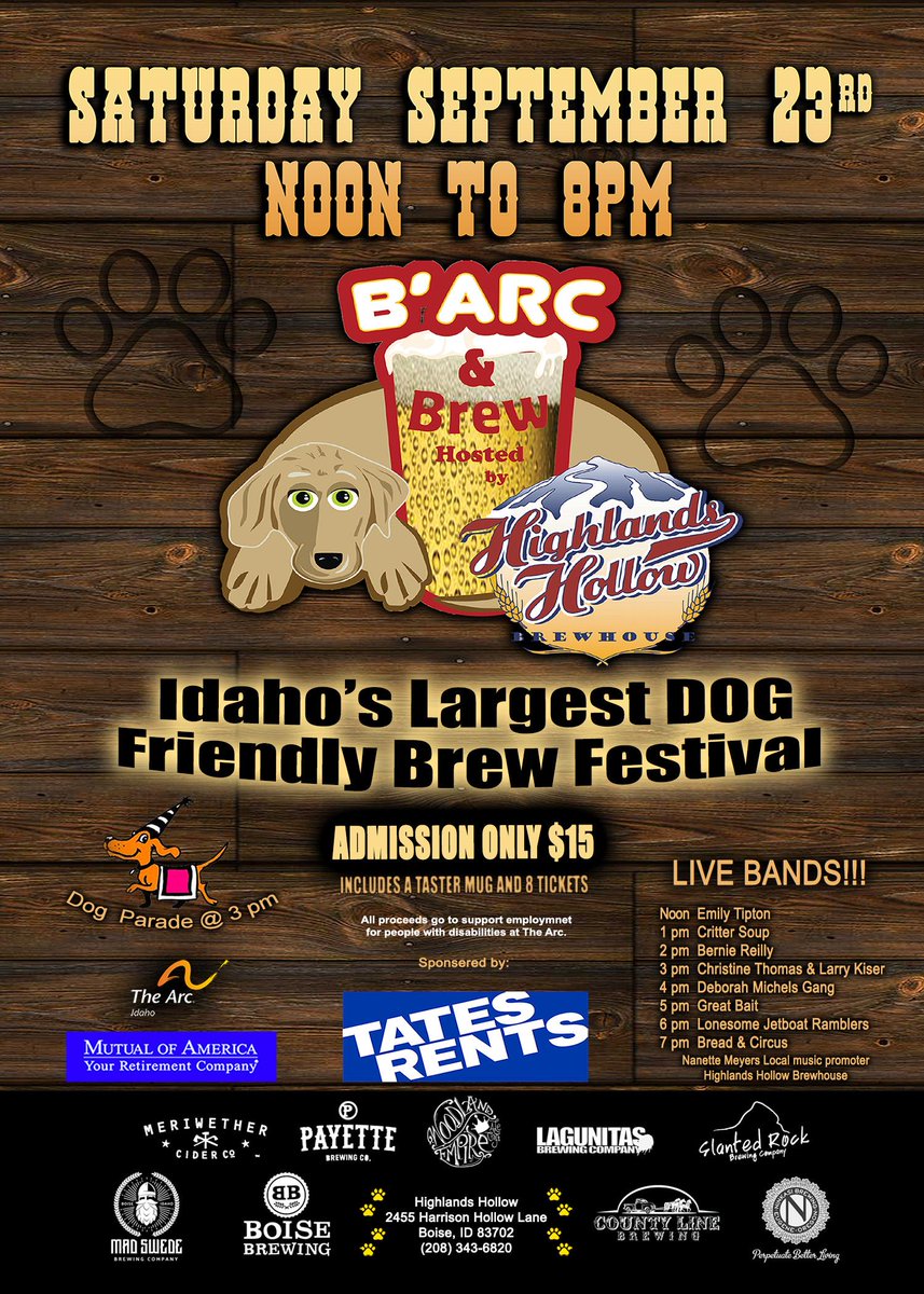B'Arc &amp; Brew Craft Beer Fest this Saturday! Many thanks to <a href="/HighlandsHollow/">HH Brewhouse</a> for hosting and <a href="/TatesRents/">Tates Rents</a> for sponsoring this event.