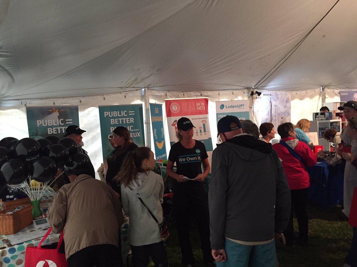 LNancekivell's tweet photo. Busy #weownitca booth at the International Plowing Match #IPM Many Ontarian's wanting to keep Public Services Public! @OPSEU @SEFPO https://t.co/KxsrSBkgbR