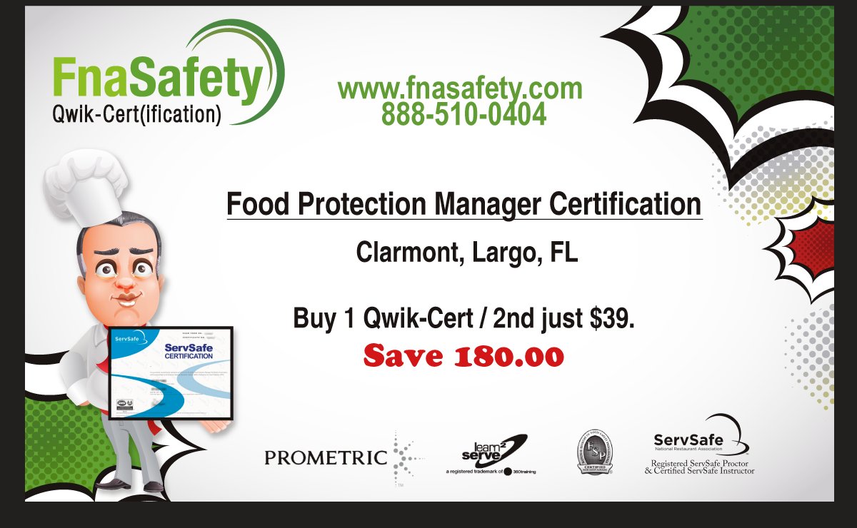 mpozit's tweet image. #FoodProtectionManagerCertification 
Buy one Qwik-Cert(ification) get the second for just $39.00 
888-510-0404 fnasafety.com/qwik-certifica…
