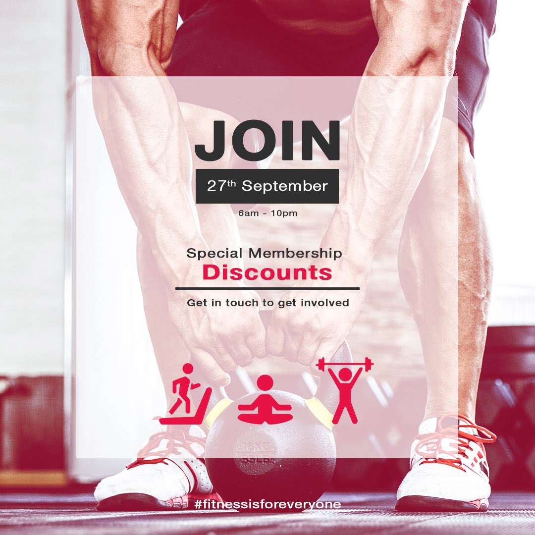 27th September is our Open Day.  We will have some great membership deals on offer !