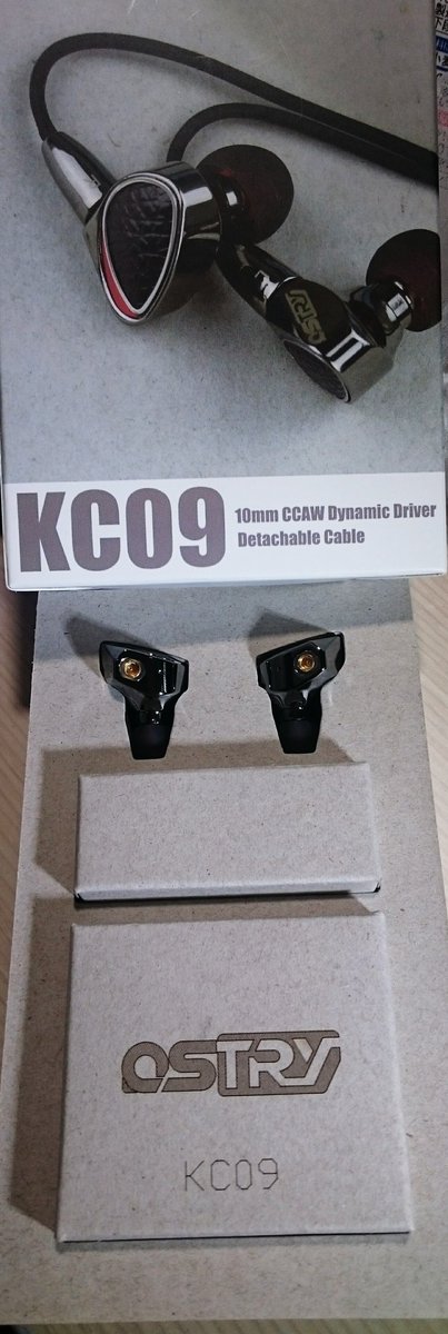 Daiki_Kobayasi's tweet photo. KC07は幻と消えたけど、KC09が遂に来たぞ！！

KC07プロトタイプをeイヤ祭りで聞いて衝撃を受けて、これが出たらもうイヤホンは終わりにしようと思ってましたw #ostry #KC09 https://t.co/miSbXXmMfA