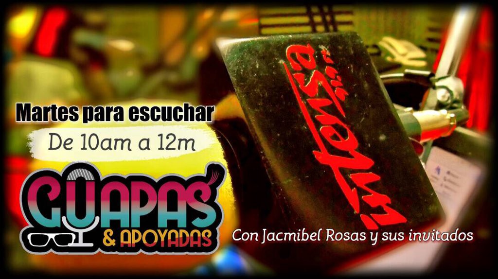 guapasyapoyadas's tweet image. #19Sep Martes de locura y en minutos comienzo de tus dos horas de catarsis llamadas #GuapasYApoyadas por @intensafm 91.9. ¡Sintonízanos!