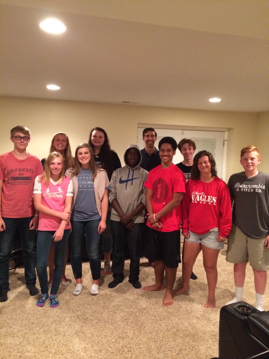 1st huddle meeting of the year @ Liberty High School! Talked about Fellowship and how it effects our lives &amp; the Kingdom of God.