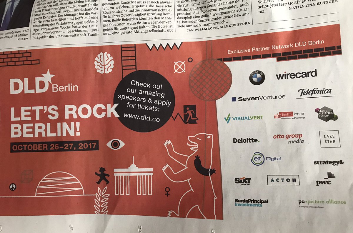 Michael_Mast's tweet photo. Great partner lineup @DLDConference #dldberlin17 with @EIT_Digital. Looking forward to great talks and networking. https://t.co/haK0ZCDPW0
