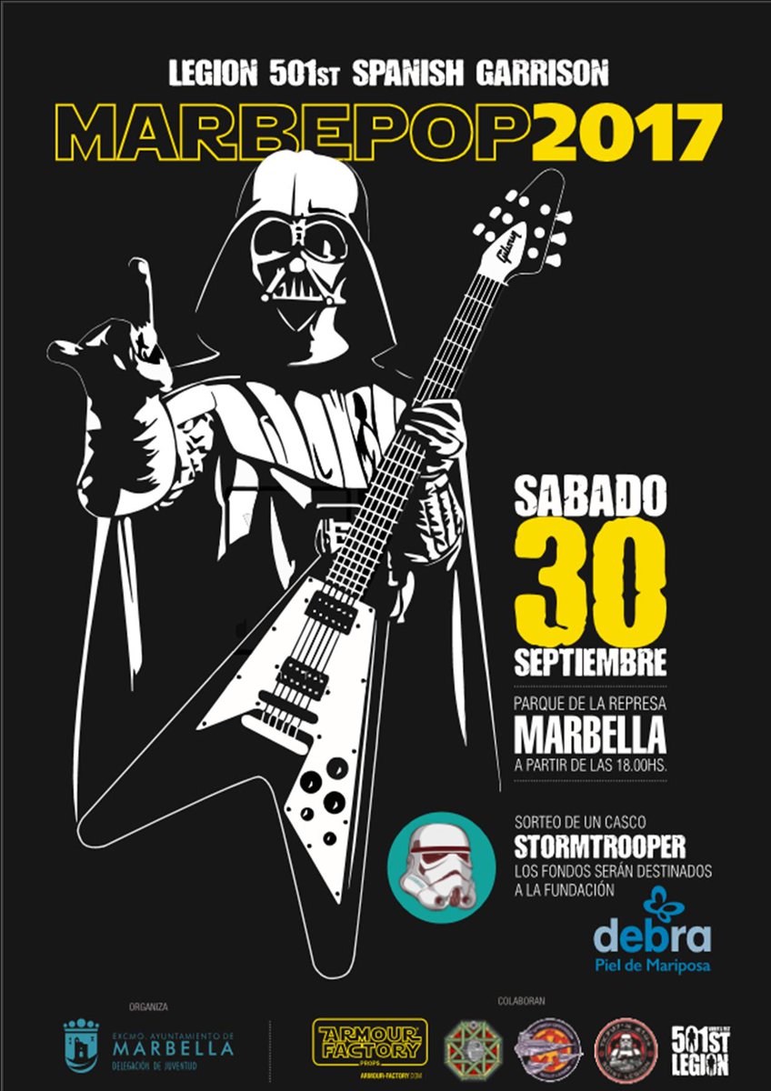 andresleshe's tweet photo. Que la fuerza te acompañe nos vemos en #Marbepop #Festival https://t.co/cLDmpEvOz6
