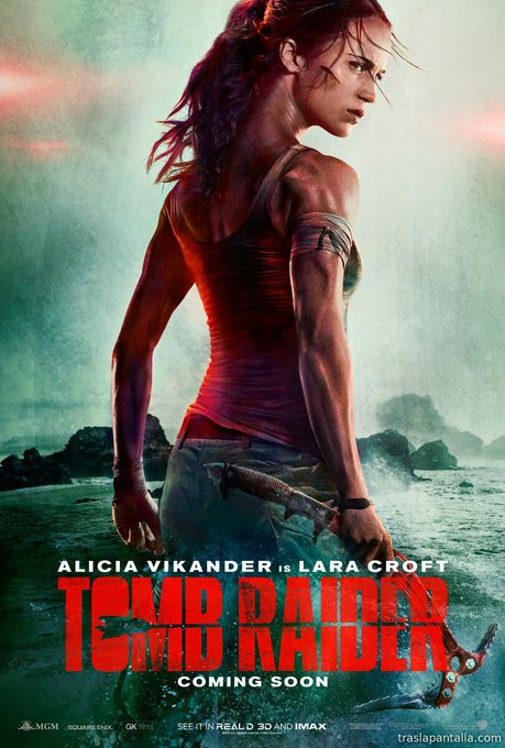 Publicado el primer poster oficial 'Tomb Raider' la nueva pel&iacute;cula de Lara Croft protagonizada por Alicia<a href="/tag/cine"class="tags"><span>#cine</span></a>