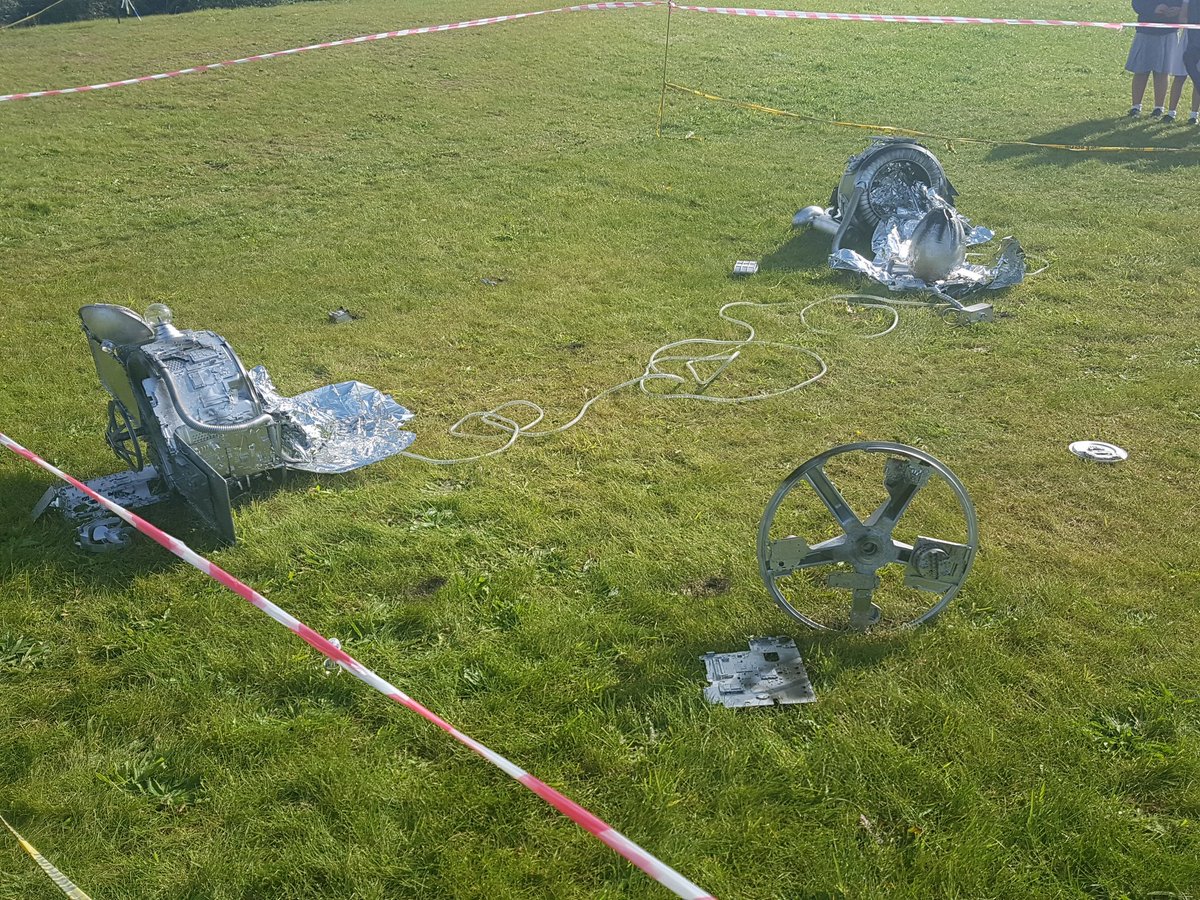 TheBishops_'s tweet photo. UFO Crash landed at The Bishops'! Fire service now in attendance! #awe&wonder @TLATCornwall https://t.co/OSi1jCovpc