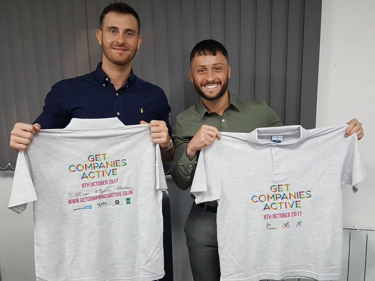 CompaniesActive's tweet image. #CharityTuesday 2 of our runners sporting their new #GetCompaniesActive t-shirts. Work in Bolton? Join in at getcompaniesactive.co.uk