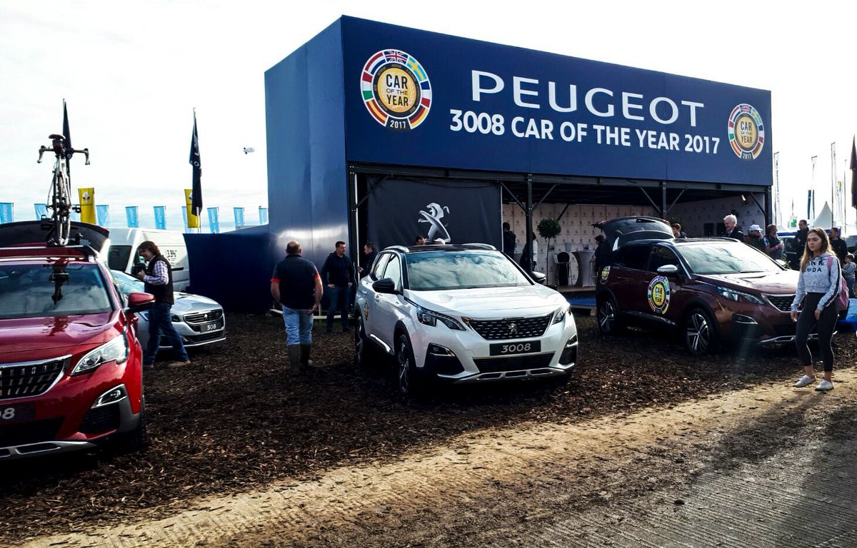 TCMotorsWat's tweet photo. First day of @NPAIE &amp; #TCMotors are rearing to go! Looking forward to being part of @peugeotireland national stand. #Ploughing17 https://t.co/fIXsjSyEgJ