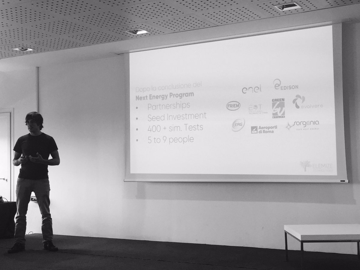 porro_riccardo's tweet photo. Oggi in @EnLabs splendida testimonianza dei risultati raggiunti da #Elemize dopo @NextEnergyItaly: innovatori fatevi avanti!!! https://t.co/GLH9l6fLYr