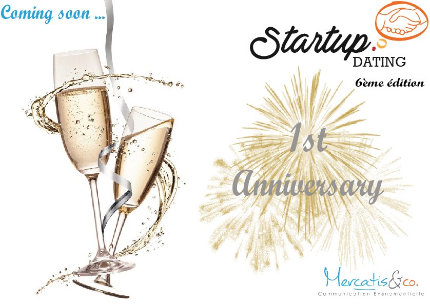 StartupDatingMG's tweet photo. Coming soon
#StartupDating #1st_anniversary https://t.co/0tjJ9anAgG