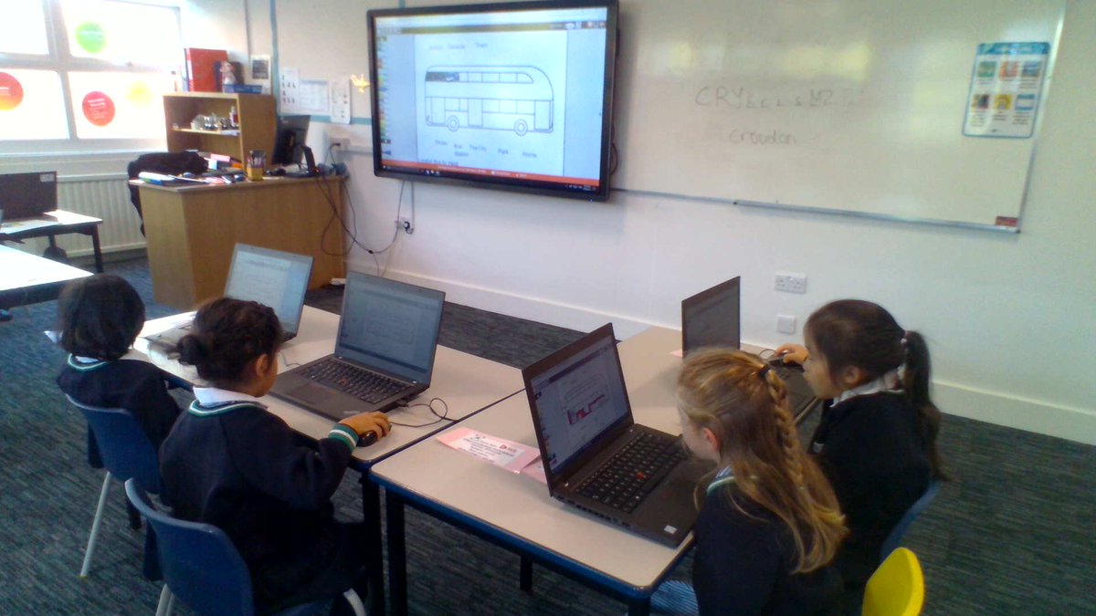 CroydonHighJnrs's tweet photo. We are busy working on new designs for London buses. #year1computing #londonbusdesigners https://t.co/qL6rQkdAd3