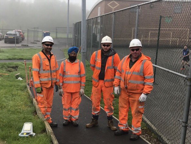 hccs1978's tweet photo. Construction work has started on our memory garden inspired by Nell Jones. Thanks guys for taking time out from the M6 to help us https://t.co/y1NZj8jJgN