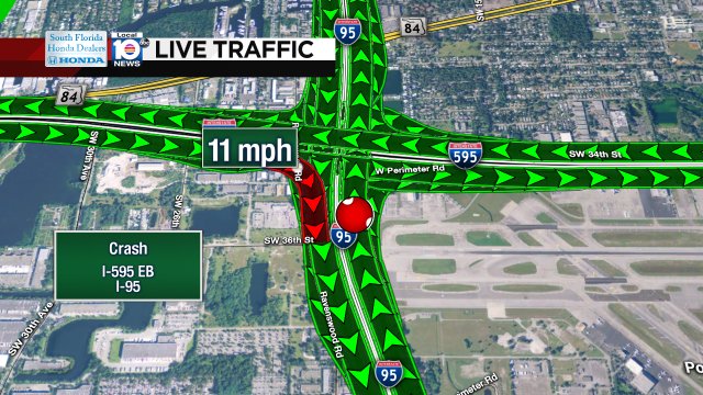 Crash on ramp from I-595 EB to I-95 #traffic https://t.co/vOtK0sIRLO