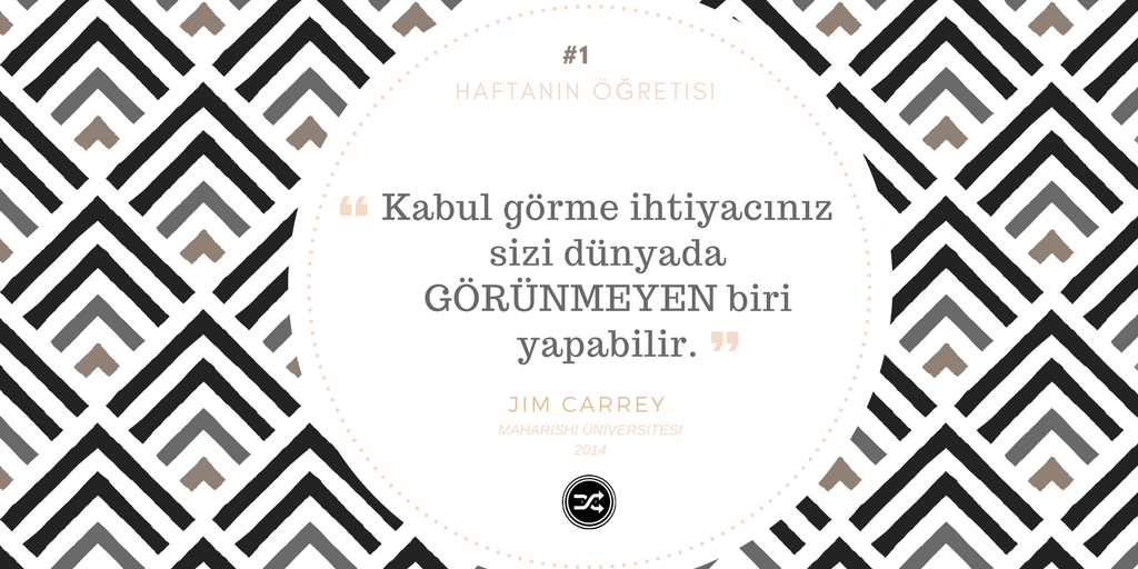 ShufflePost's tweet image. #JimCarrey diyor ki; "Kabul görme ihtiyacınız sizi dünyada görünmeyen biri yapabilir." shufflepost.com/2017/09/19/haf… #ceoclub