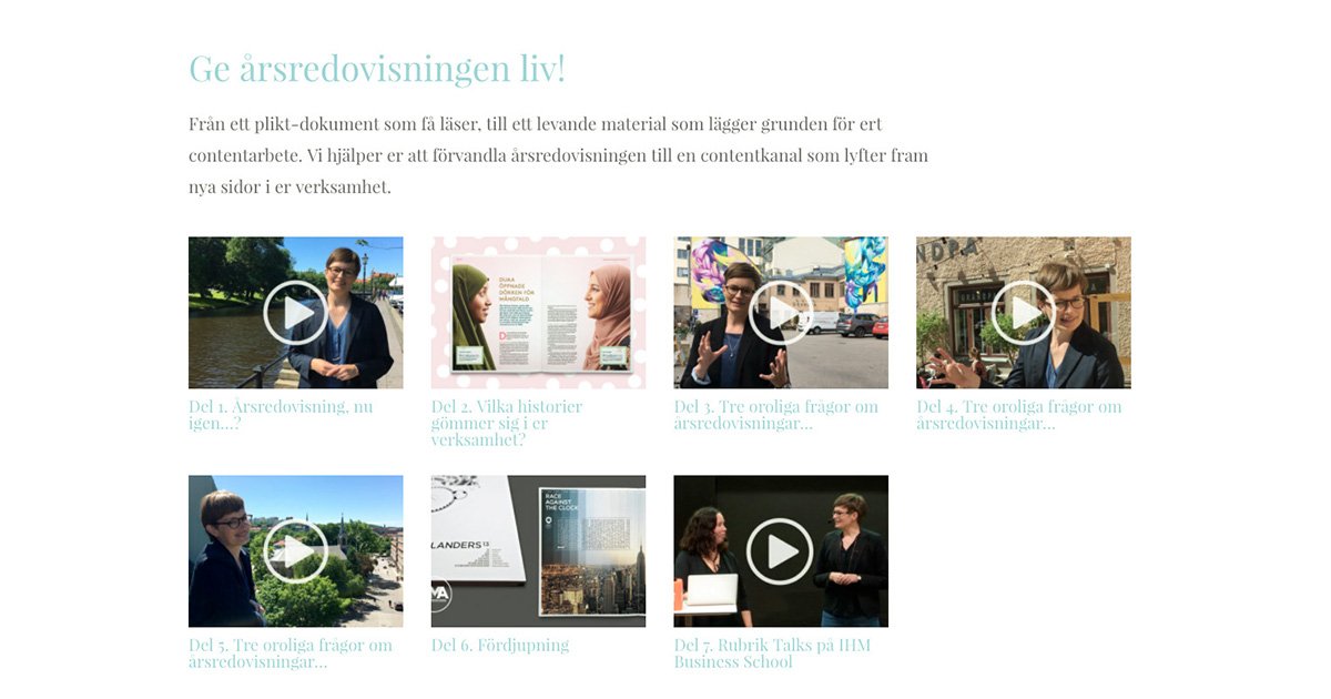 Rubrik_SE's tweet photo. Missade du vår serie om #årsredovisningar? Det gör inget. Nu ligger alla avsnitt på https://t.co/csWCwaYCMN , fullproppade med inspiration! https://t.co/4Ks9OXhoap