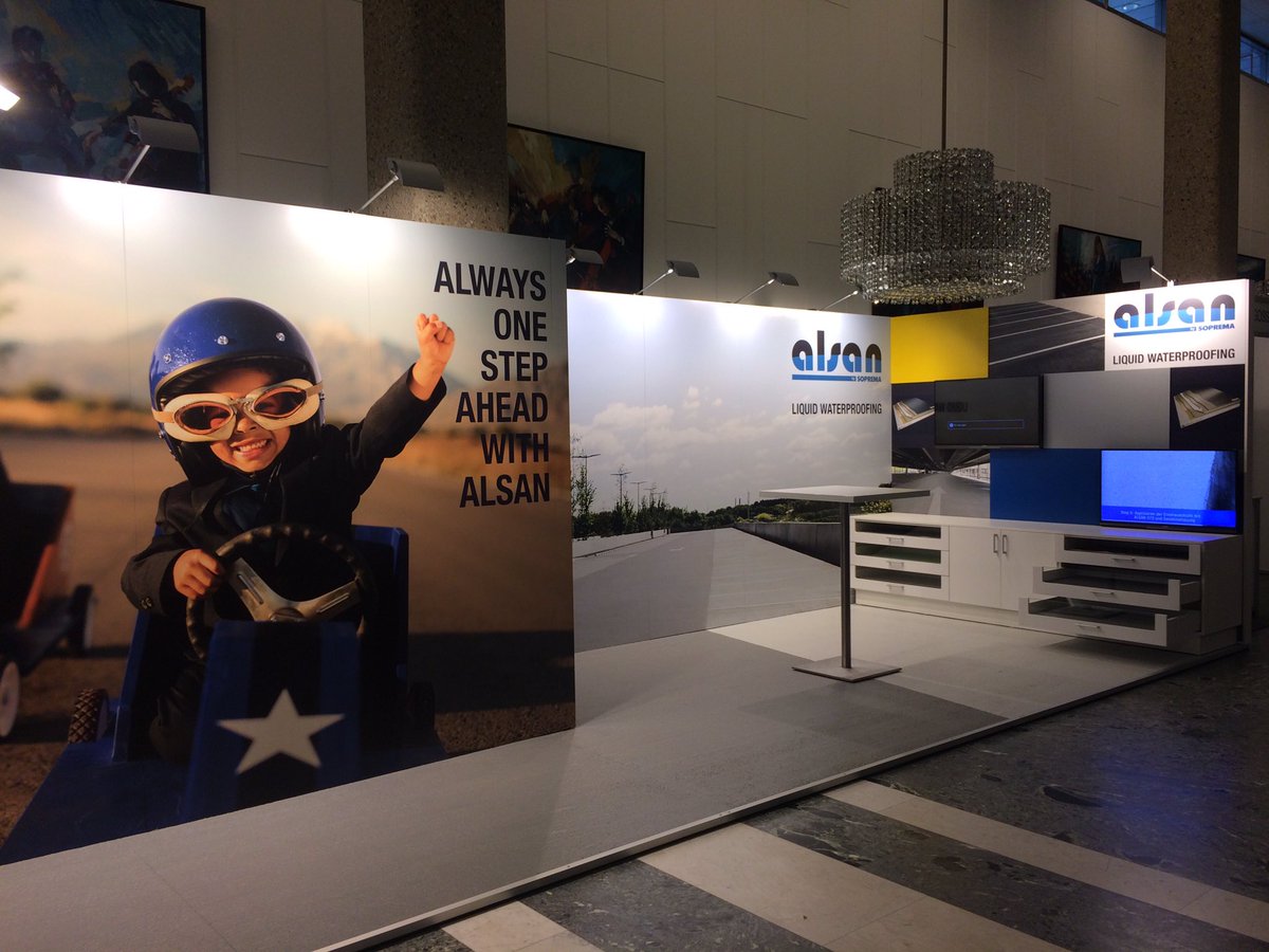 Stand gebouwd voor SOPREMA uit IJlst in @deDoelen op de <a href="/EPA2017/">EPA Congress & Expo</a> in Rotterdam.
