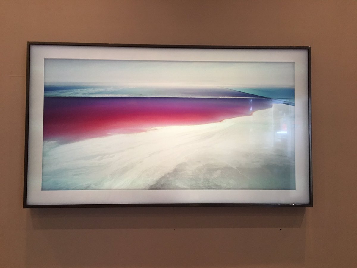 BrightMarksUK's tweet photo. Wall installation of Samsung 'The Frame' @RicherSounds Demo Room Deansgate, come experience the beauty. https://t.co/kHqVaqP94h