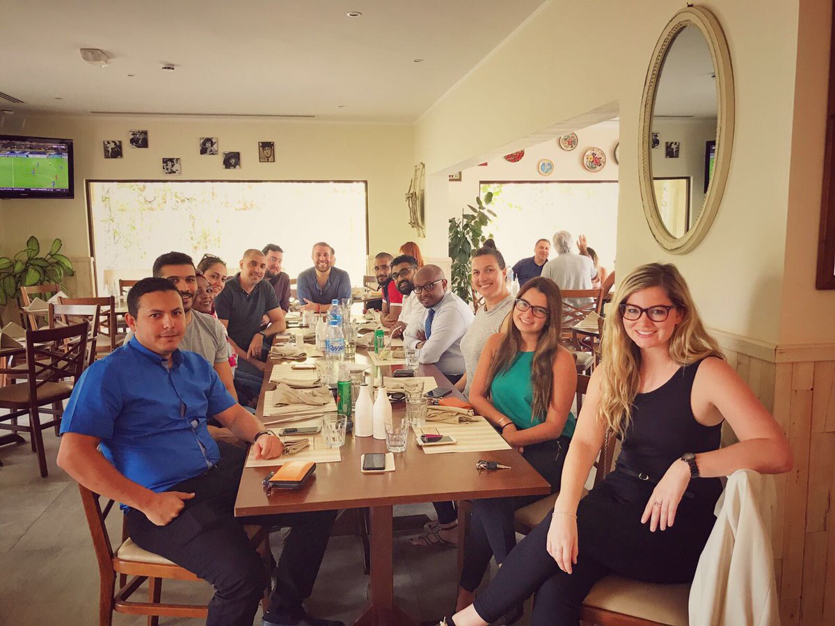 SDIMKTGDoha's tweet photo. In SDI, we always make time for a little bit of fun ! #team #lunch #fun #laughter #sdimktgdoha https://t.co/bA70tJDsn3