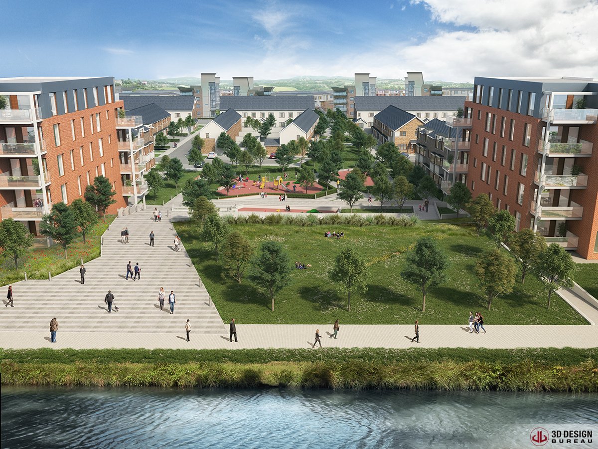 Another image recently completed by #Team3DDB!  #residentialscheme in Dublin 15. #CGI’s #VVM's #royalcanal lnkd.in/dMv5w7E