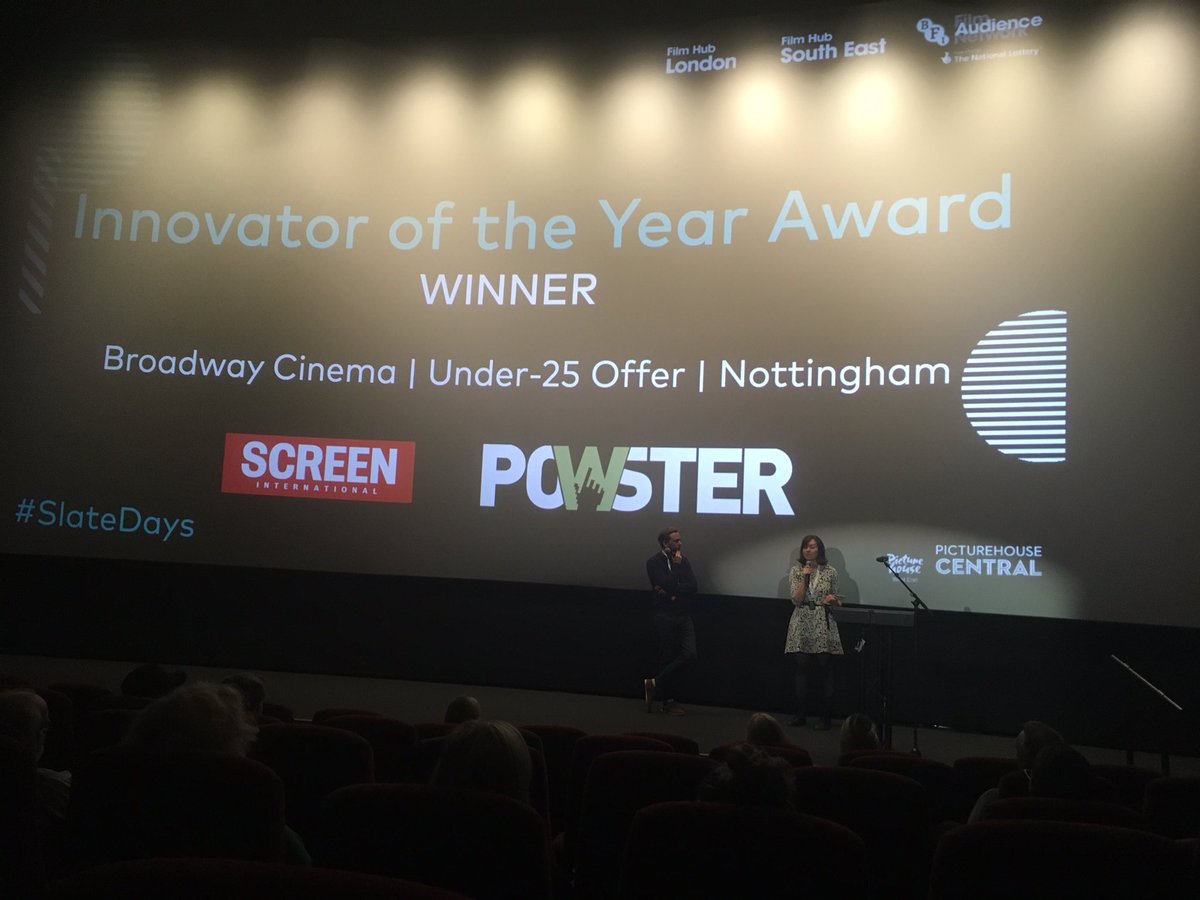 Congratulations to <a href="/BroadwayCinema/">Broadway Cinema</a> for winning the inaugural Innovator of the Year Award #NottinghamRocks