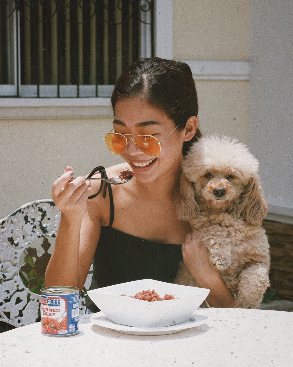 iamrheabue's tweet photo. My great day starts with a #PureSarap Purefoods Corned Beef for breakfast that comes with 100% pure beef &amp; pure happiness! ❤️ https://t.co/qkF26YP6ch