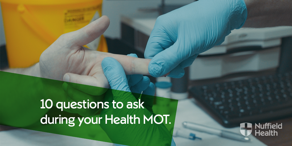 NuffieldHealth's tweet photo. Booked in for your first Health MOT? Here's what to ask to make sure you get the most out of it. https://t.co/4GQbkJ8IoM https://t.co/3gmkrkDimI
