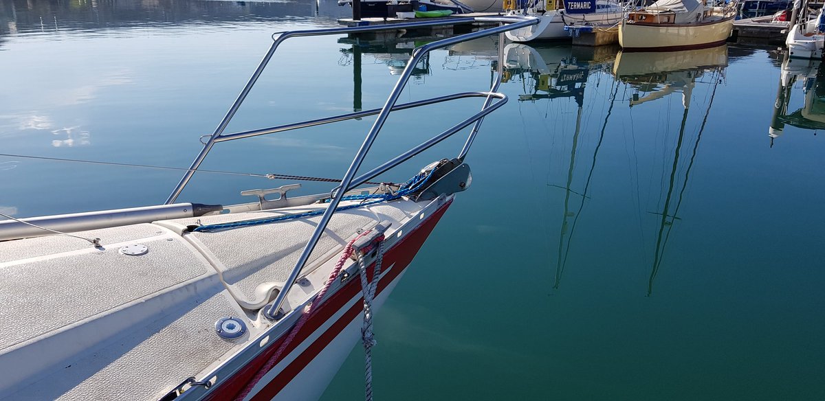 YachtEllida's tweet photo. Progress on the rebuild of #Scanmar 33, Ellida - new and very gorgeous deck ring in place, pulpit fabricated and fitted https://t.co/ycYzwQ7Ux1