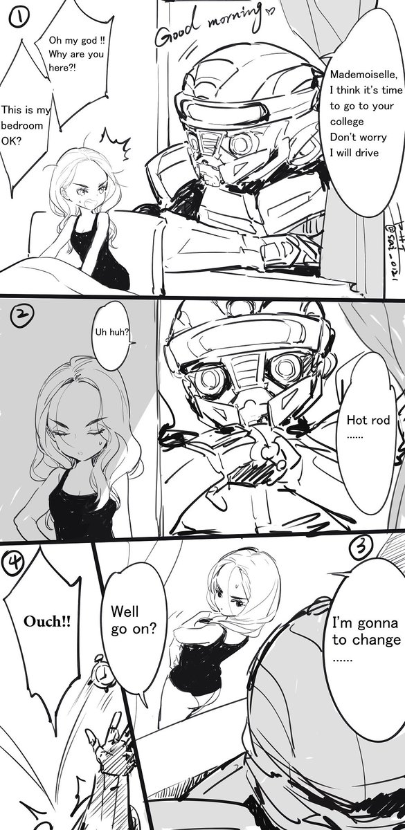 Hot Rod and Viviane
ホットロッドとヴィヴィアン落書き漫画、セリフ全部英語にした
こっちのほうが自然かと(笑) 