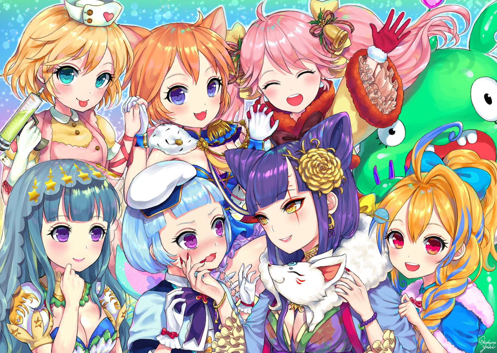 小花雪 妲己ちゃんを始め 私の大尊敬するイラストレーター ピスケ先生が産み出したであろう子達 勝手ながら リスペクトと愛を込めて集合絵を描かせて頂きました どうかこの気持ちが届きますように 小花雪 妲己ちゃんを始め 私の大尊敬するイラストレーター ピスケ先生が産み出したであろう子達 勝手ながら リスペクトと愛を込めて集合絵を描かせて頂きました どうかこの気持ちが届きますように
