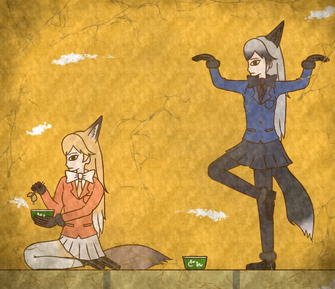 けものフレンズ ふっくら の壁画 けもちゃん