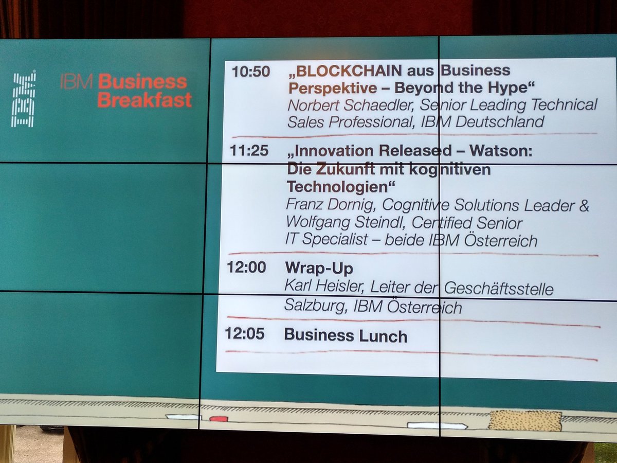 #IoT #ibm-Iot Business Breakfast von #IBM in #Salzburg Schloss Klessheim. Voller Erfolg. Und morgen rocken wir #Innsbruck .
