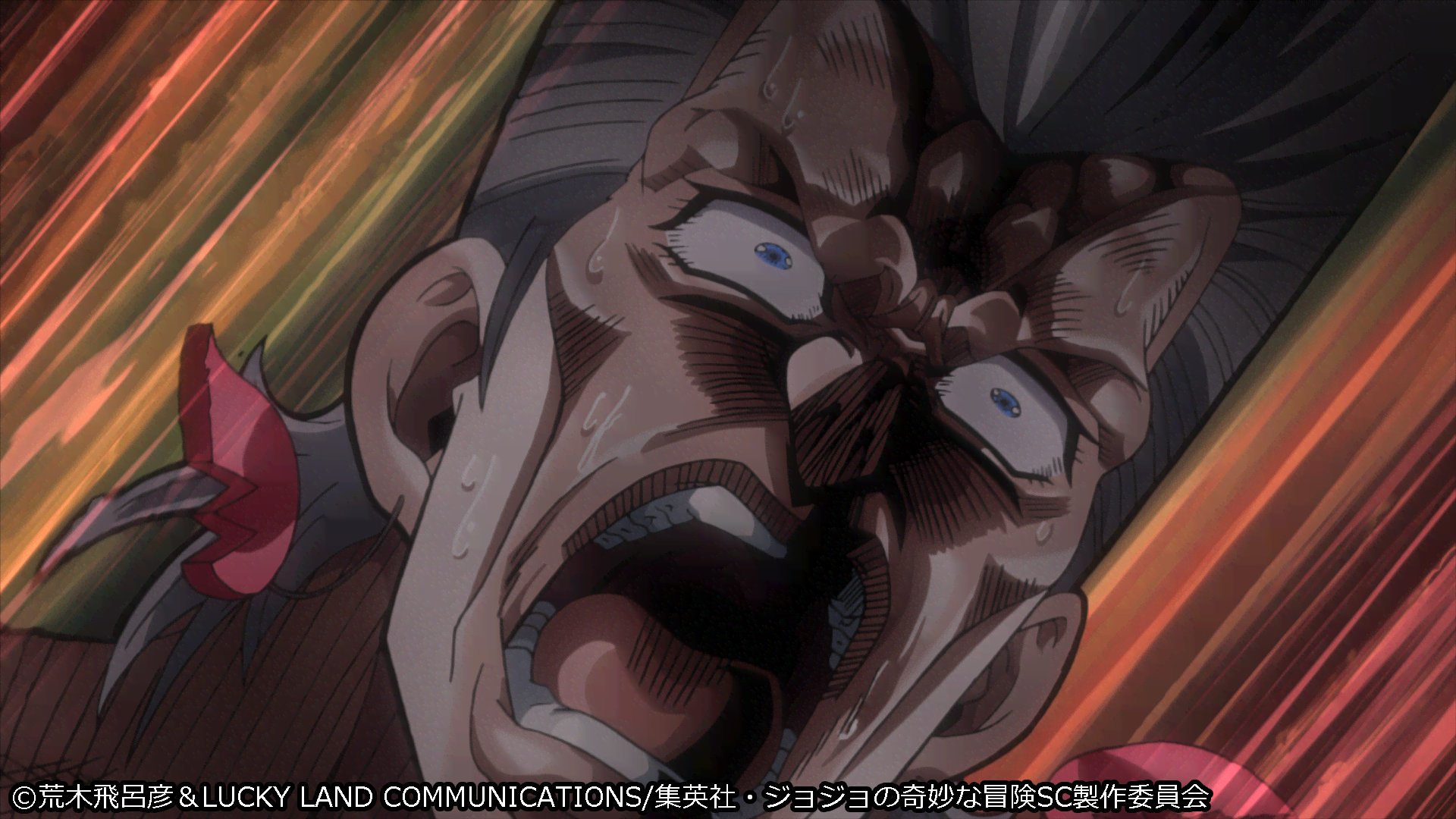 Abemaアニメ アベアニ ジョジョの奇妙な冒険 スターダストクルセイダース エジプト編 43 46 本日夜11時より アニメ24ch にて放送 あばよ イギー イギ を逃そうとするポルナレフ その背後にヴァニラ アイスが迫る 視聴 T Co