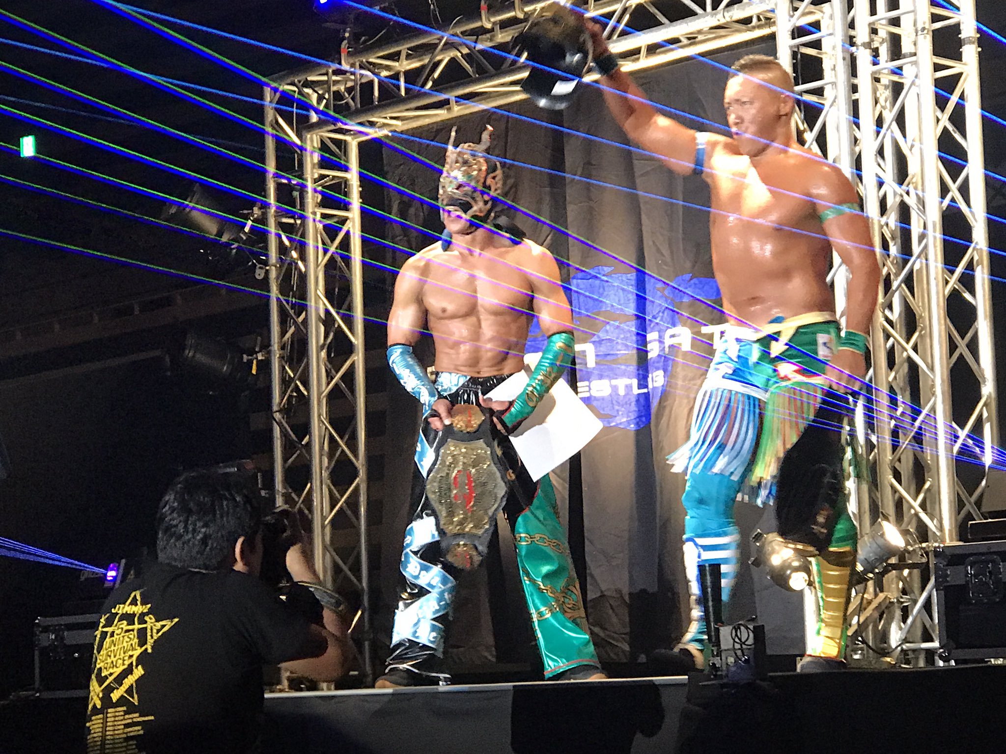 Naoki 入退場のck 1 カッコ良すぎ ドラゴンゲート Doragongate Cima ドラゴンキッド 大田区体育館