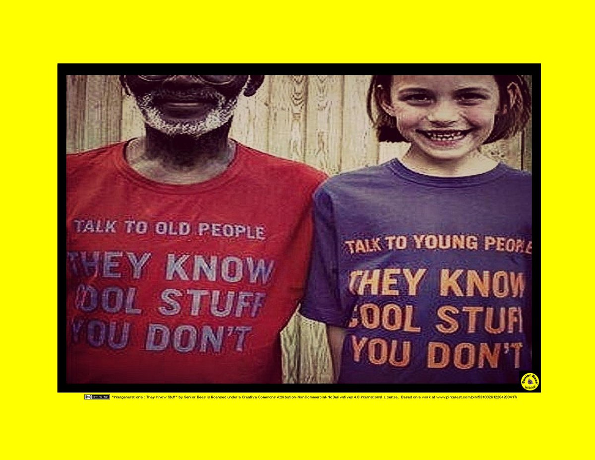 #Intergenerational relationships are a win-win. #AgingGracefully