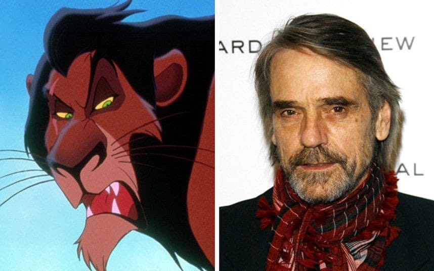 Happy 69th Birthday to Jeremy Irons! The voice of Scar in The Lion King.   