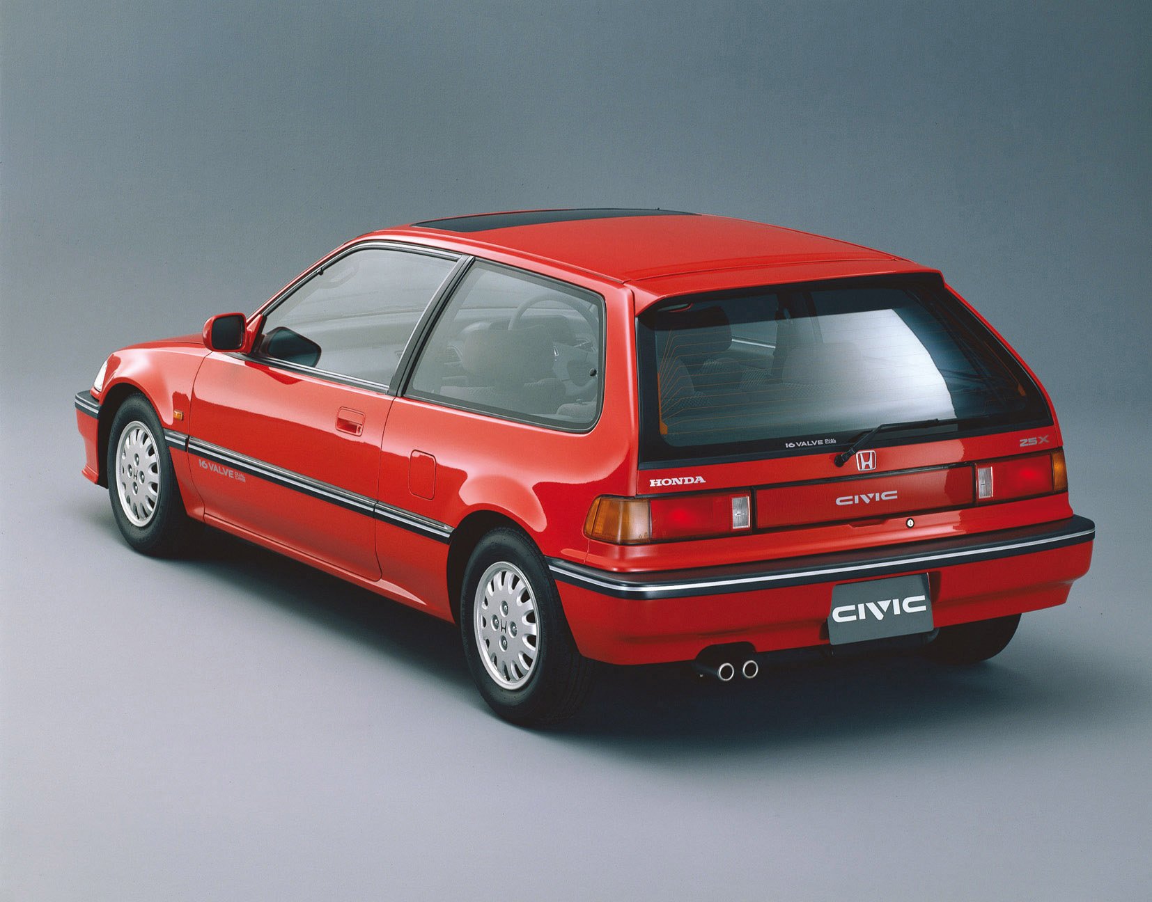Honda History En Twitter 17 Honda 30th Anniversary Cars シビック ４代目 3ドア 1987年9月23日 新開発4輪ダブルウイッシュボーン サスペンション 高性能ハイパー16バルブエンジン搭載ほか 数々の新技術を導入し 4代目シビック グランドシビック