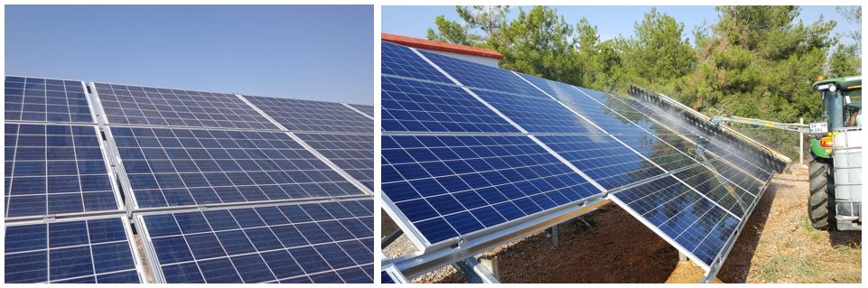 Panellerde oluşan kir toz kuş pisliği vs lekelenmeler, verimliliği düşürmekte ve panellere kalıcı zararlar vermektedir. #SolarEnergy