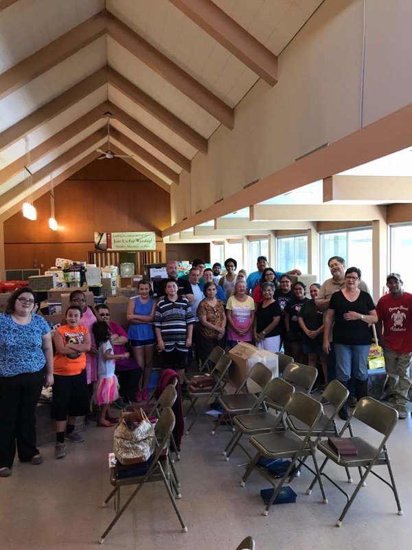 13JDAVIS's tweet photo. @MarciRubinN12 #HelpforHouston trailer has arrived and been unloaded in Texas. #greatsuccess. Thanks for spreading the word. https://t.co/rvWLx4nxaa