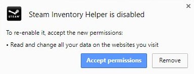 ❗️Steam Inventory Helper is now requesting dangerous permissions, we advise to uninstall the plugin until a better solution comes around. ❗️