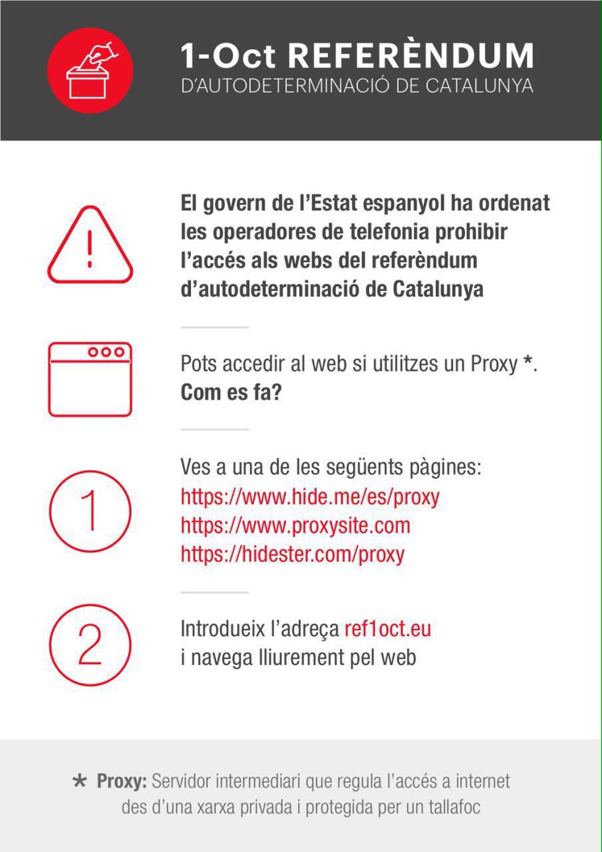 Vols saber com s'ha de votar el pròxim 1 d'octubre? Al web ref1oct.eu hi trobaràs tota la informació 💻