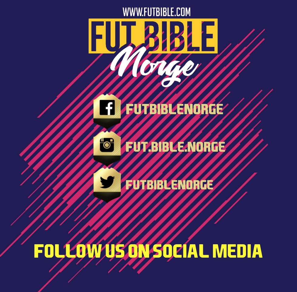 FUTBIBLE_1's tweet photo. FØLG OSS PÅ SOSIALE MEDIER. #FIFA18 #2pl #2fx #FUTNOR #FUT #FUT18 https://t.co/MjIFzXN4sN