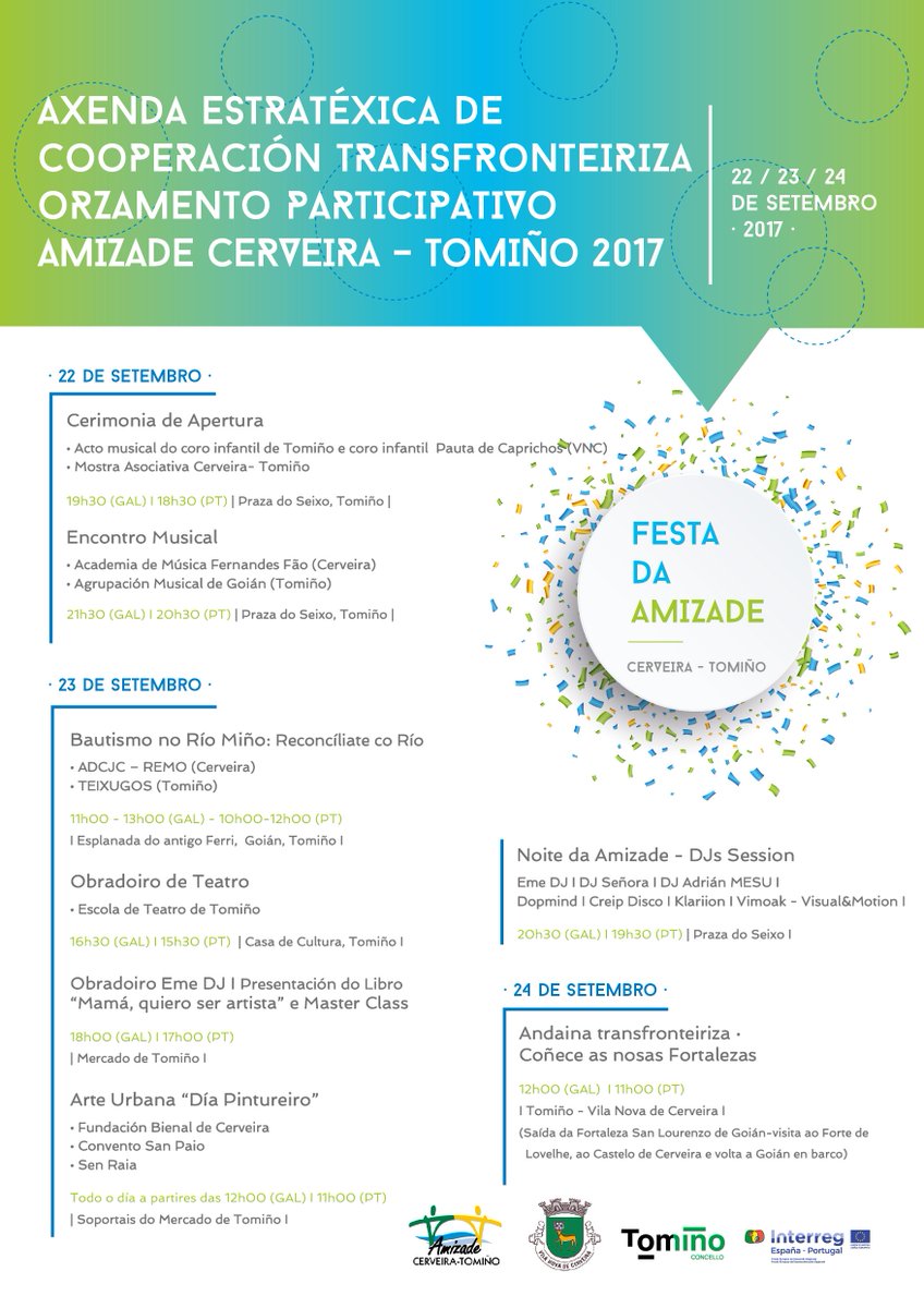 TominoCULTURA's tweet photo. Esta fin de semana #FESTADAAMIZADE transfronteiriza @TominoCerveira #music #DJs #arte #asociacionismo #videomapping  RT https://t.co/FTkYMGQX3R